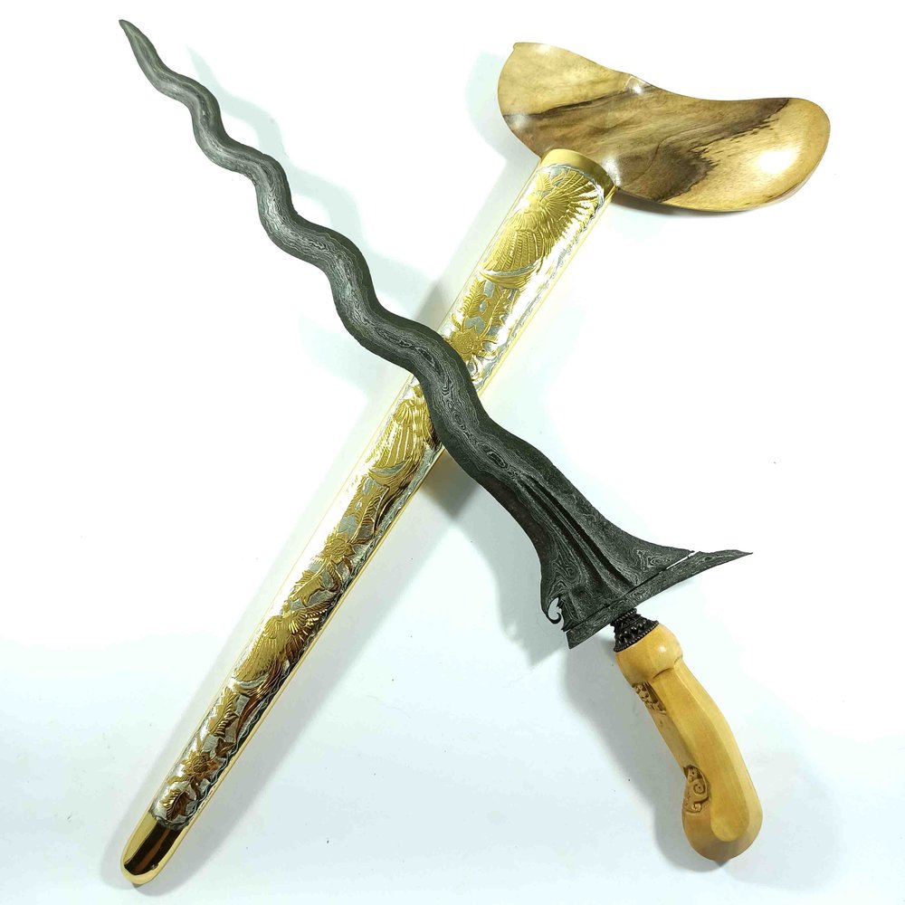 Keris Carita Prasaja Luk 11 HB V Empu Riyokusuman Garap Dalem Keraton 1